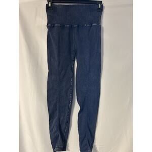 Free People Movement X Hatch Good Karma Maternity Leggings bleached navy $98 M/L